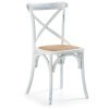 SILEA Silla madera blanco