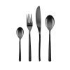 Set Fer de 16 cubiertos negro mango cuadrado