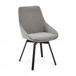 HASTON Silla giratoria gris