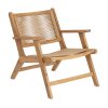 Sillón Geralda madera maciza acacia con acabado natural FSC 100%