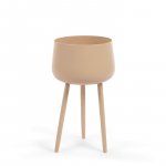 Macetero Apia de metal beige Ø 15 cm