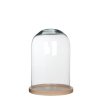 Cobertor decorativo Hella sobre plato marrón claro - h30xd21cm