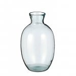 Jarrón Silena de vidrio reciclado - h29,5xd18cm