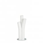 Jarrón individual Stilo blanco esmerilado - l7,5xw5xh20cm