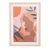Decoración de pared mujer marrón - l50xw70xh2cm