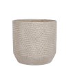 Macetero Jack pot redondo beige - h19,5xd21cm