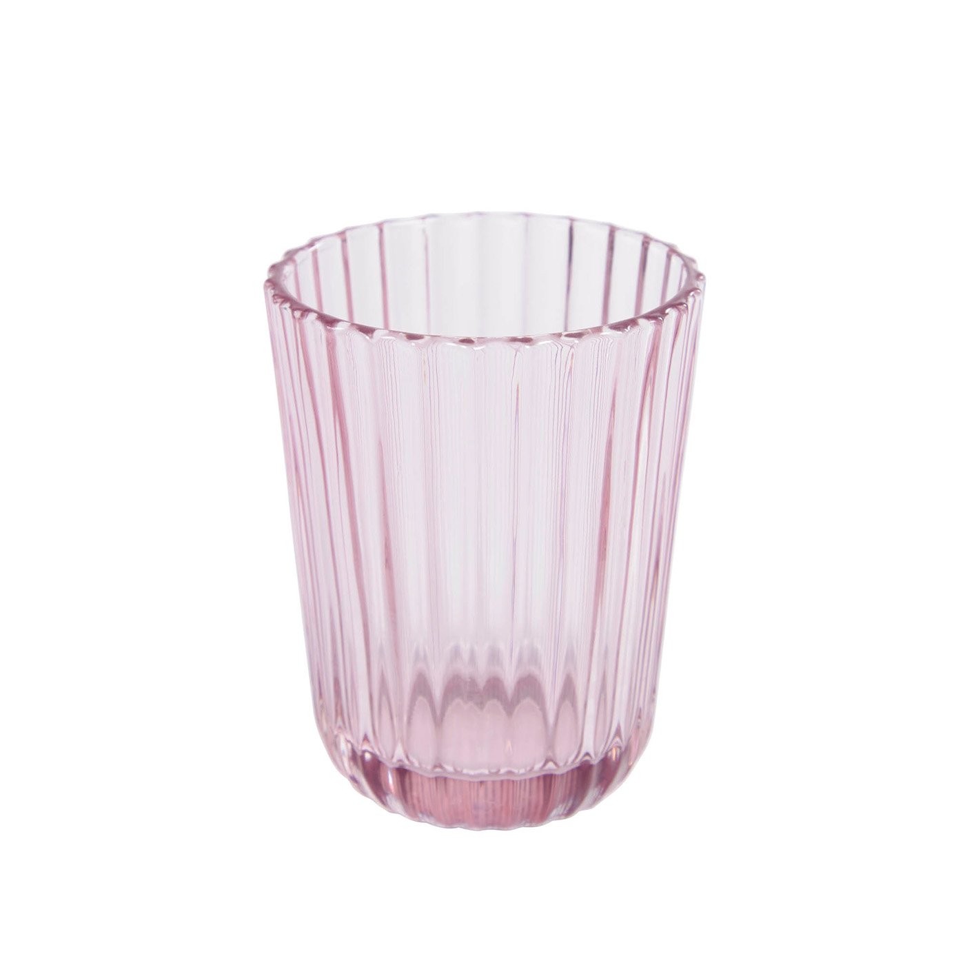 Vaso pequeño Savelia de cristal rosa claro