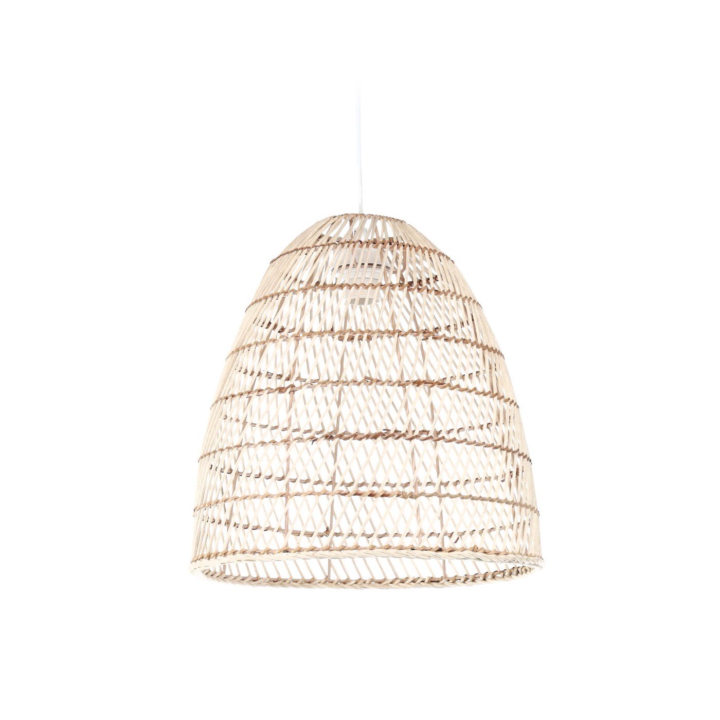 Pantalla para lámpara de techo Dunya 100% ratán cobado natural Ø 35 cm