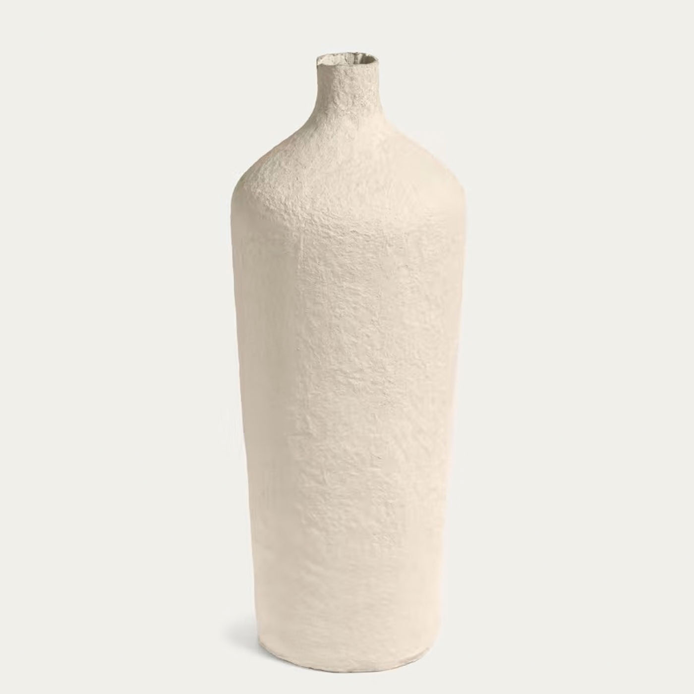 Jarrón Candida de algodón maché beige 50 cm