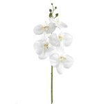 FLOR ORQUIDEA BLANCA ARTIFICIAL DECORATIVA