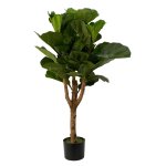 PLANTA C/POTE HOJAS DECORATIVA ARTIFICIAL