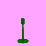 Candelabro grande de aluminio negro Nuvro