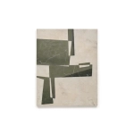 Lienzo abstracto Fida verde 118 x 94 cm